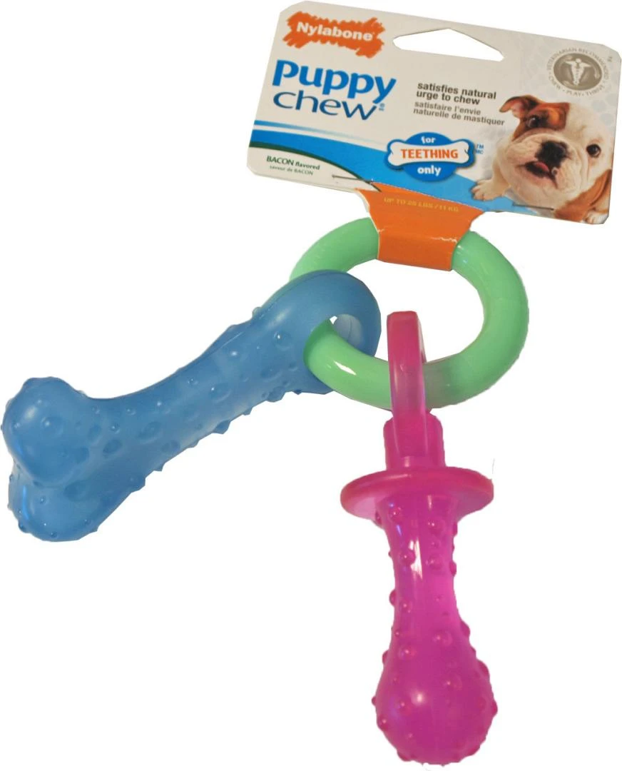 NylaBone Puppy Chew Teething Pacifer 1 NylaBone Puppy Chew Teething Pacifer