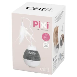 Catit Pixi Spinner Wit/Grijs 3 Catit Pixi Spinner Wit/Grijs -Aanbiedingen Snoef Poot Winkel 0022517431450