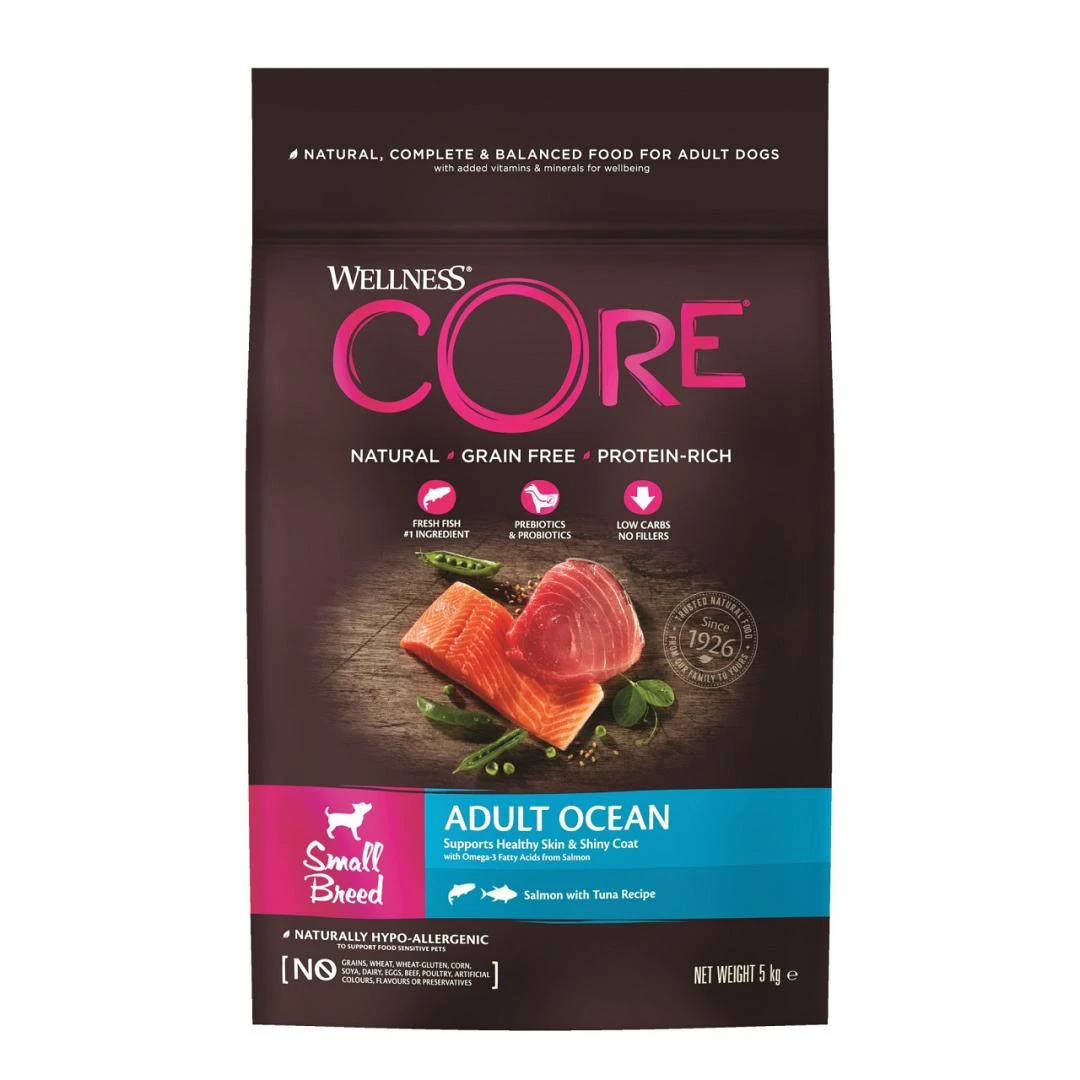 Wellness CORE Hondenvoer Small Breed Adult Ocean 5 Kg 1 Wellness CORE Hondenvoer Small Breed Adult Ocean 5 Kg