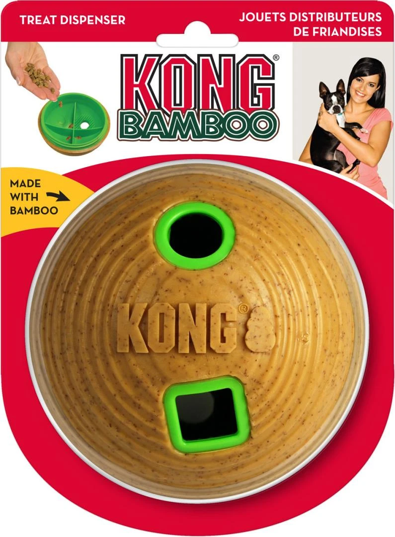 Kong Feeder Ball Bamboo Medium 1 Kong Feeder Ball Bamboo Medium