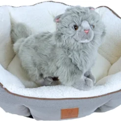 Boony EST. 1941 Mand Highland Grey -Aanbiedingen Snoef Poot Winkel 0212322 met kat