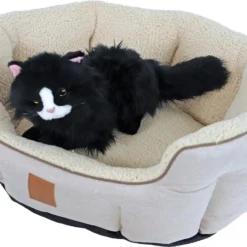 Boony EST. 1941 Mand Highland Sand -Aanbiedingen Snoef Poot Winkel 0212332 met kat