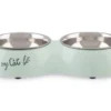 Beeztees Voer- En Drinkbak Oh My Cat Mint 2 X 160 Ml