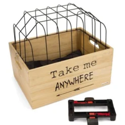 Beeztees Houten Fietsmand Journey Met Kap