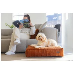 Designed By Lotte Hondenkussen Ribbed Terracotta -Aanbiedingen Snoef Poot Winkel 0716267 3