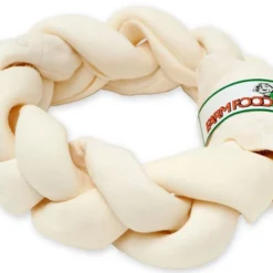 Farm Food Rawhide Dental Gevlochten Ring L