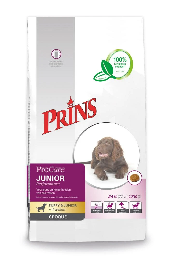 Prins Hondenvoer ProCare Croque Junior Performance 10 Kg 1 Prins Hondenvoer ProCare Croque Junior Performance 10 Kg