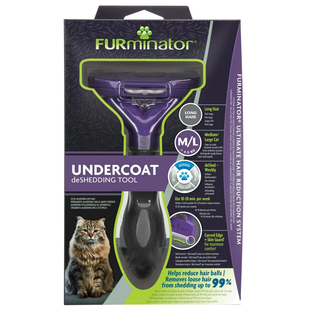 FURminator Undercoat Kat Langhaar M/L 2 FURminator Undercoat Kat Langhaar M/L - Afbeelding 2