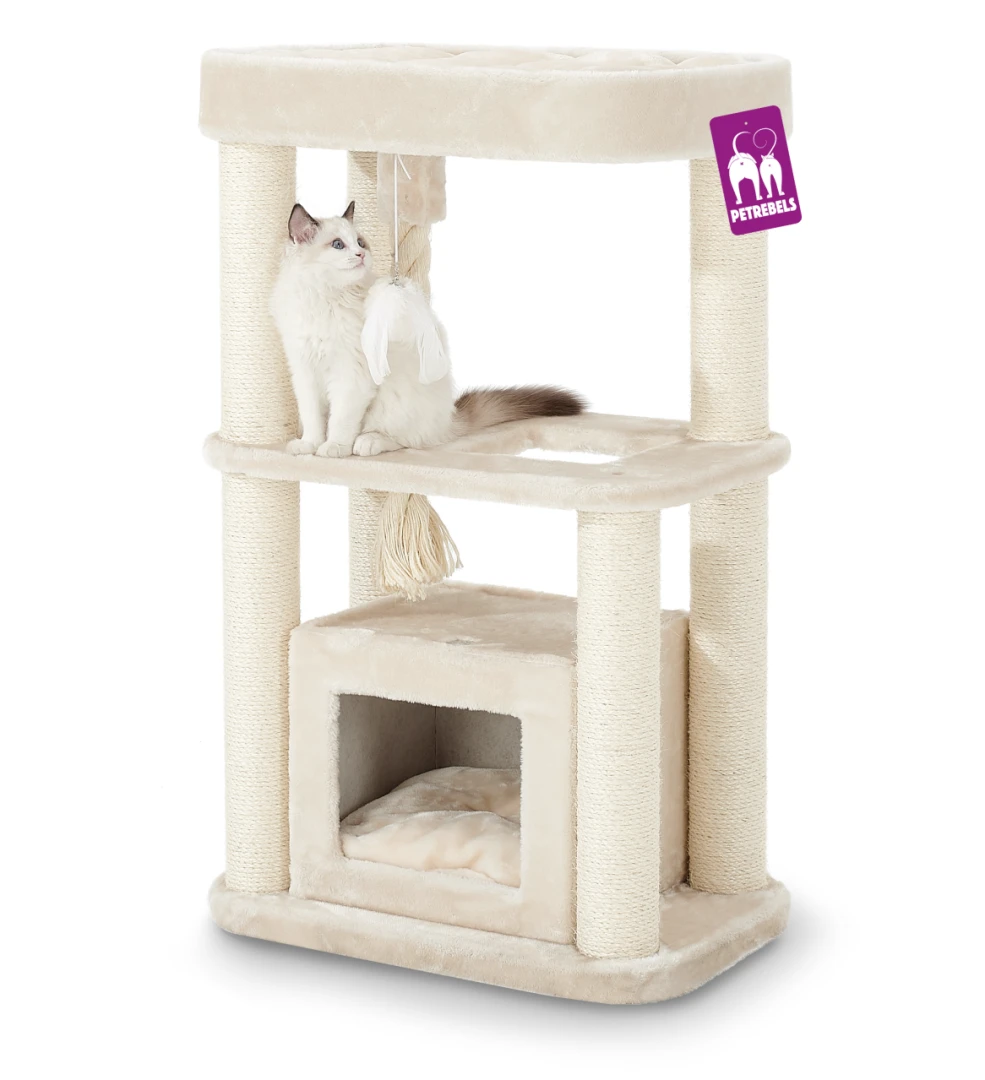 Petrebels Krabpaal Villa 100 Cream 1 Petrebels Krabpaal Villa 100 Cream