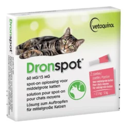 Dronspot Spot-on Ontwormingspipet Kat 2,5 - 5 Kg