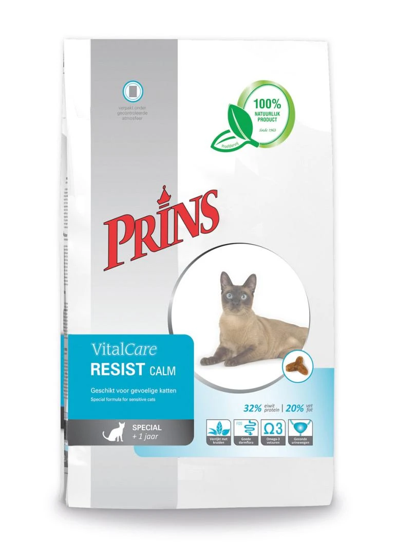 Prins Kattenvoer VitalCare Resist Calm 5 Kg 1 Prins Kattenvoer VitalCare Resist Calm 5 Kg