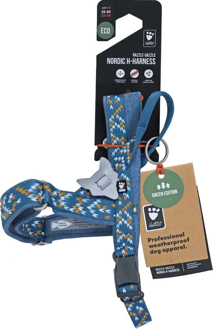 Hurtta H-harnas Razzle Dazzle Bilberry 6 Hurtta H-harnas Razzle Dazzle Bilberry - Afbeelding 6