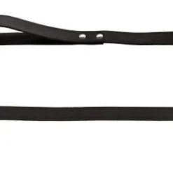 Hunter Rundleder Hondenlijn Zwart