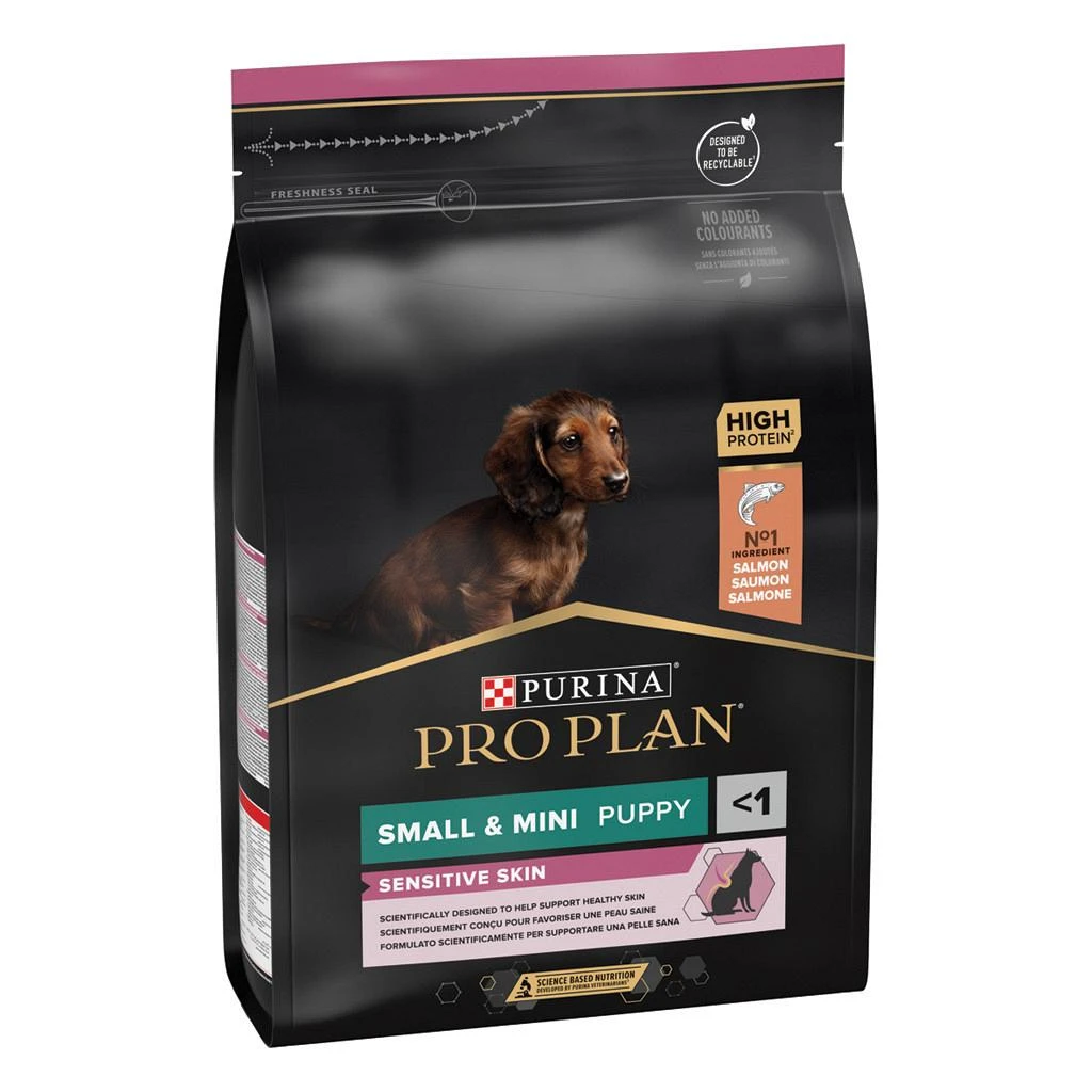 Pro Plan Hondenvoer Small & Mini Puppy Sensitive Skin 3 Kg 1 Pro Plan Hondenvoer Small & Mini Puppy Sensitive Skin 3 Kg
