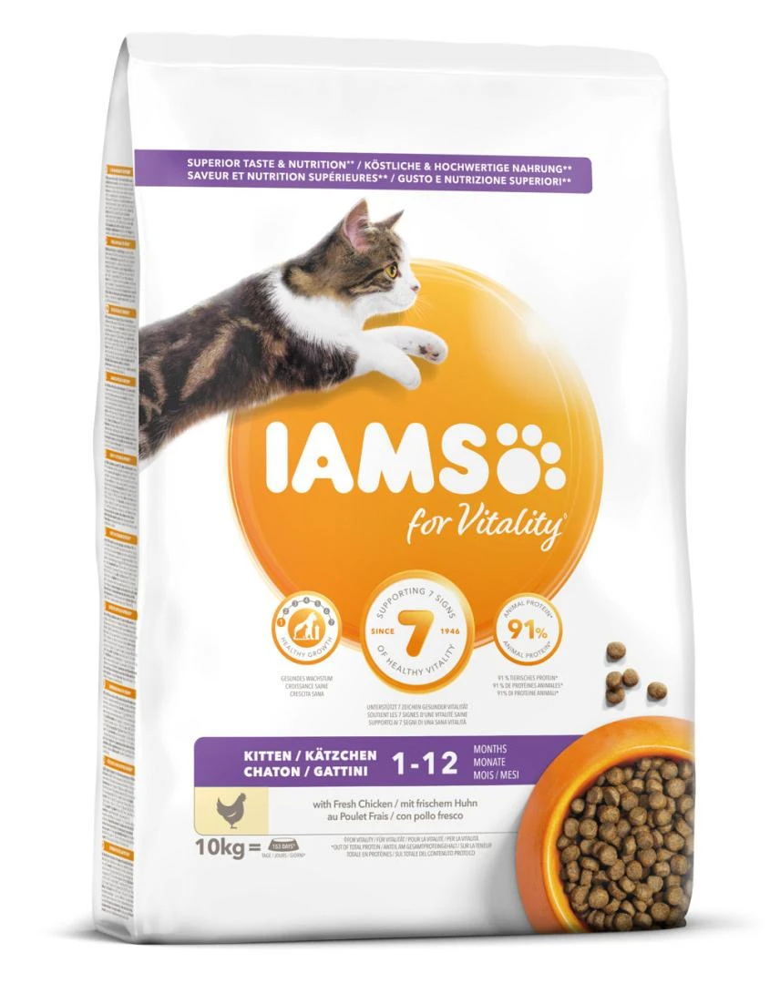 IAMS Kattenvoer Kitten Chicken 10 Kg 1 IAMS Kattenvoer Kitten Chicken 10 Kg