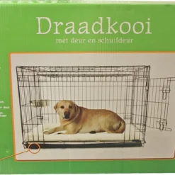 Boon Premium Hondenbench Met Deur En Schuifdeur Zwart -Aanbiedingen Snoef Poot Winkel 8712901071493 a