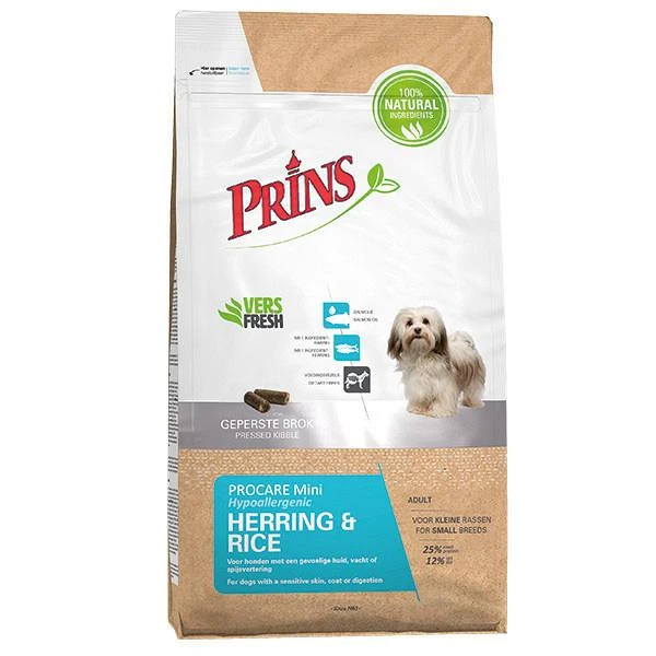 Prins Hondenvoer ProCare Mini Herring & Rice Hypoallergenic 7,5kg 1 Prins Hondenvoer ProCare Mini Herring & Rice Hypoallergenic 7,5kg