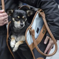 Innopet Schoudertas Hond Traveler Urban Black/cognac -Aanbiedingen Snoef Poot Winkel 8718403401264 2