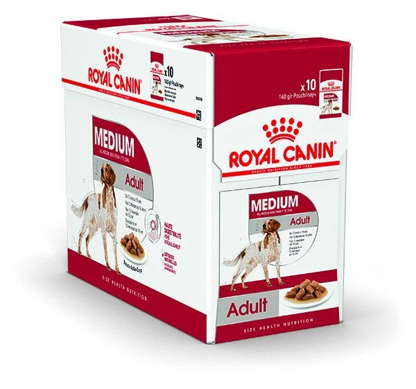 Royal Canin Hondenvoer Medium Adult 10 X 140 Gr 1 Royal Canin Hondenvoer Medium Adult 10 X 140 Gr