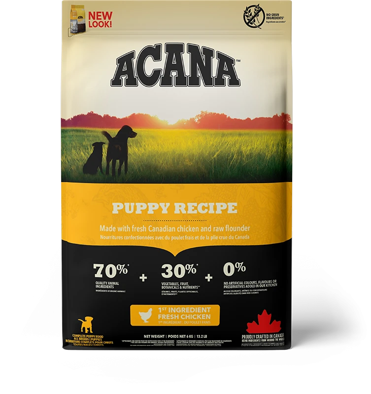 Acana Dog Hondenvoer Puppy Recipe 6 Kg 2 Acana Dog Hondenvoer Puppy Recipe 6 Kg - Afbeelding 2
