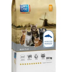 CaroCroc Kattenvoer With Fish 15 Kg