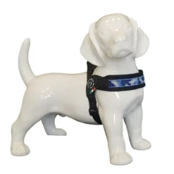 Tre Ponti Hondentuig Fibbia Penny Camou Zwart/lichtblauw