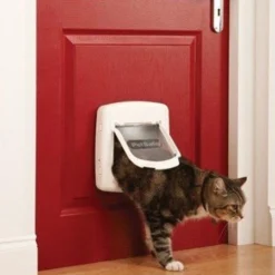 PetSafe Staywell Kattenluik Deluxe Magnetic 400 White -Aanbiedingen Snoef Poot Winkel petsafe 400 magnetisch kattenluik wit 2