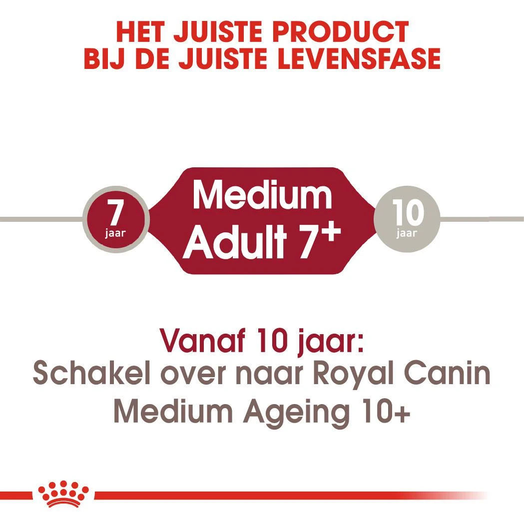 Royal Canin Hondenvoer Medium Adult 7+ 15 Kg 4 Royal Canin Hondenvoer Medium Adult 7+ 15 Kg - Afbeelding 4