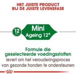 Royal Canin Hondenvoer Mini Ageing 12+ 3,5 Kg -Aanbiedingen Snoef Poot Winkel royal canin mini ageing 12plus senior hond oudere hond vanaf 12 jaar hero image 9