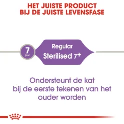 Royal Canin Kattenvoer Sterilised 7+ 10 Kg 7 Royal Canin Kattenvoer Sterilised 7+ 10 Kg -Aanbiedingen Snoef Poot Winkel royal canin sterilised 7plus volwassen kat castratie sterilisatie hero image 9