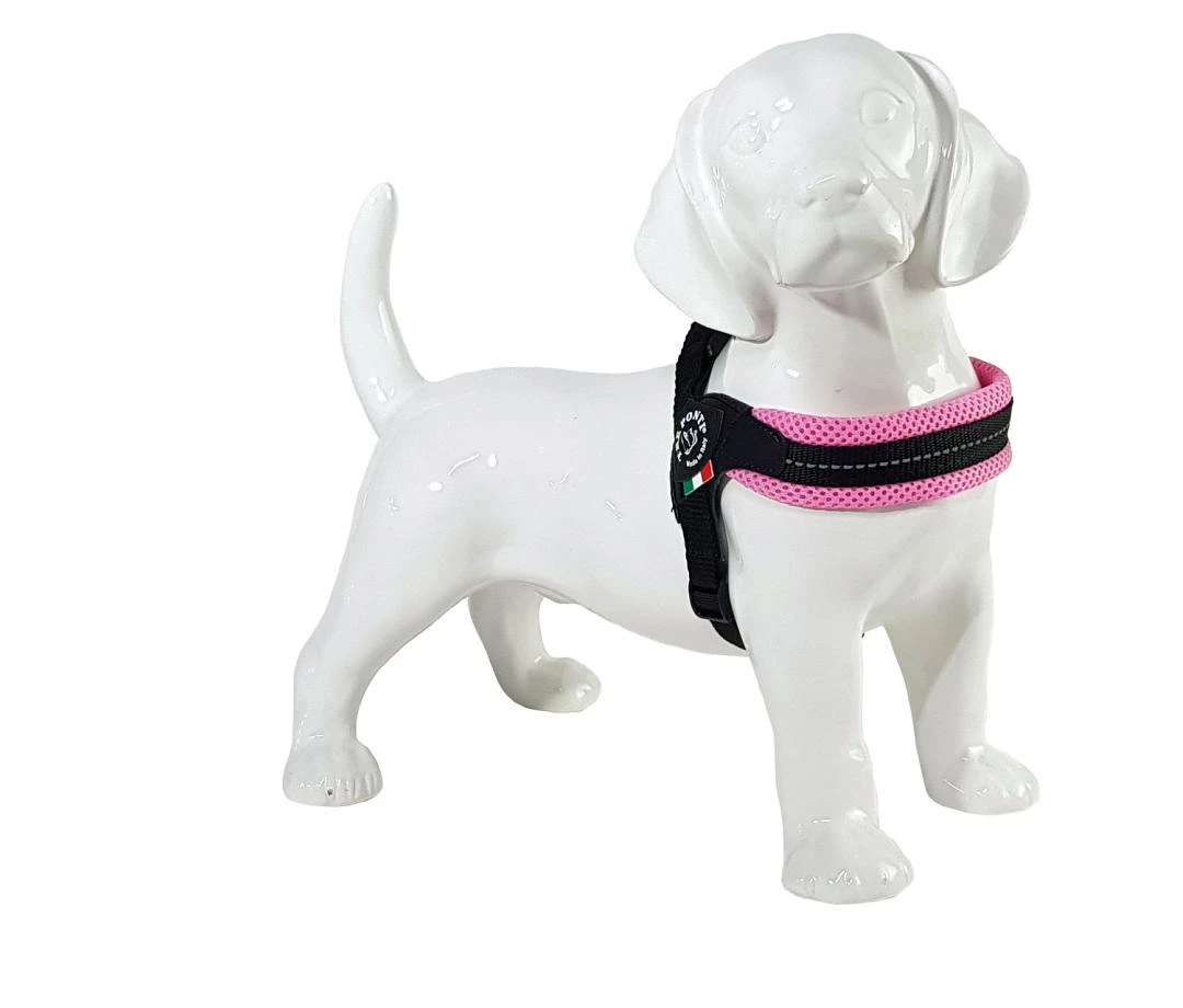 Tre Ponti Hondentuig Mesh Fibbia Reflective Verstelbaar Lichtroze 1 Tre Ponti Hondentuig Mesh Fibbia Reflective Verstelbaar Lichtroze